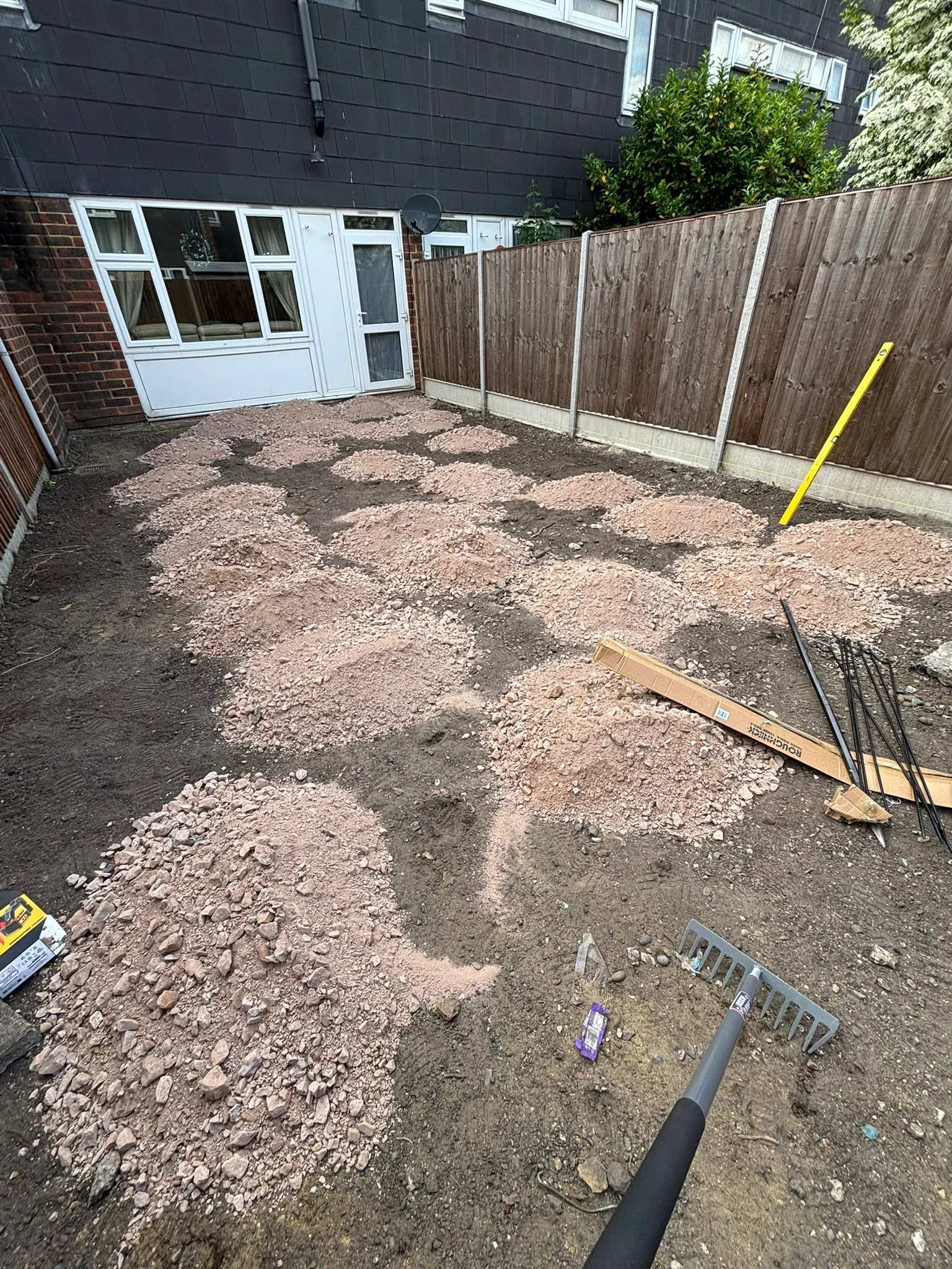 Composite Decking & Fencing before work